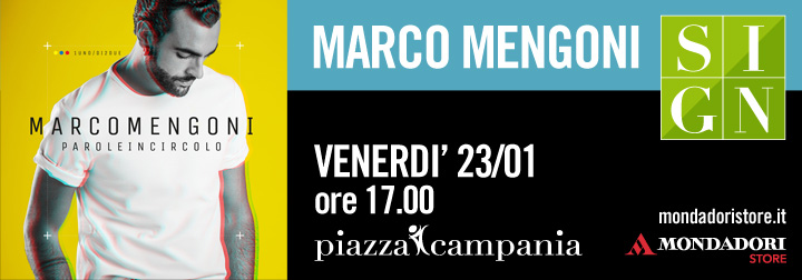Oggi Marco Mengoni autografa i nuovi cd al “Centro Campania”