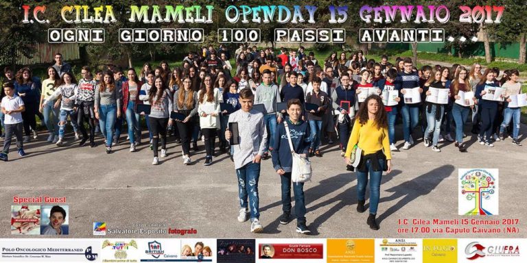 Il 15 gennaio l’open day della Cilea-Mameli
