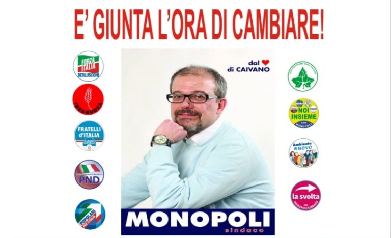 Forza Italia ufficialmente rompe con la maggioranza, ora Monopoli rischia davvero
