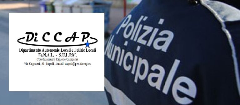 Polizia Municipale, il sindacato ritiene illegittima la posizione di De Lucia e scrive al sindaco.