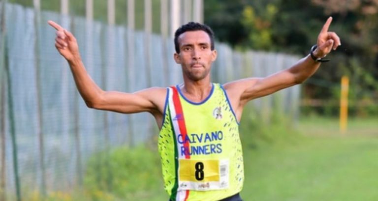 Lhoussaine Oukhrid della Caivano Runners terzo in classifica