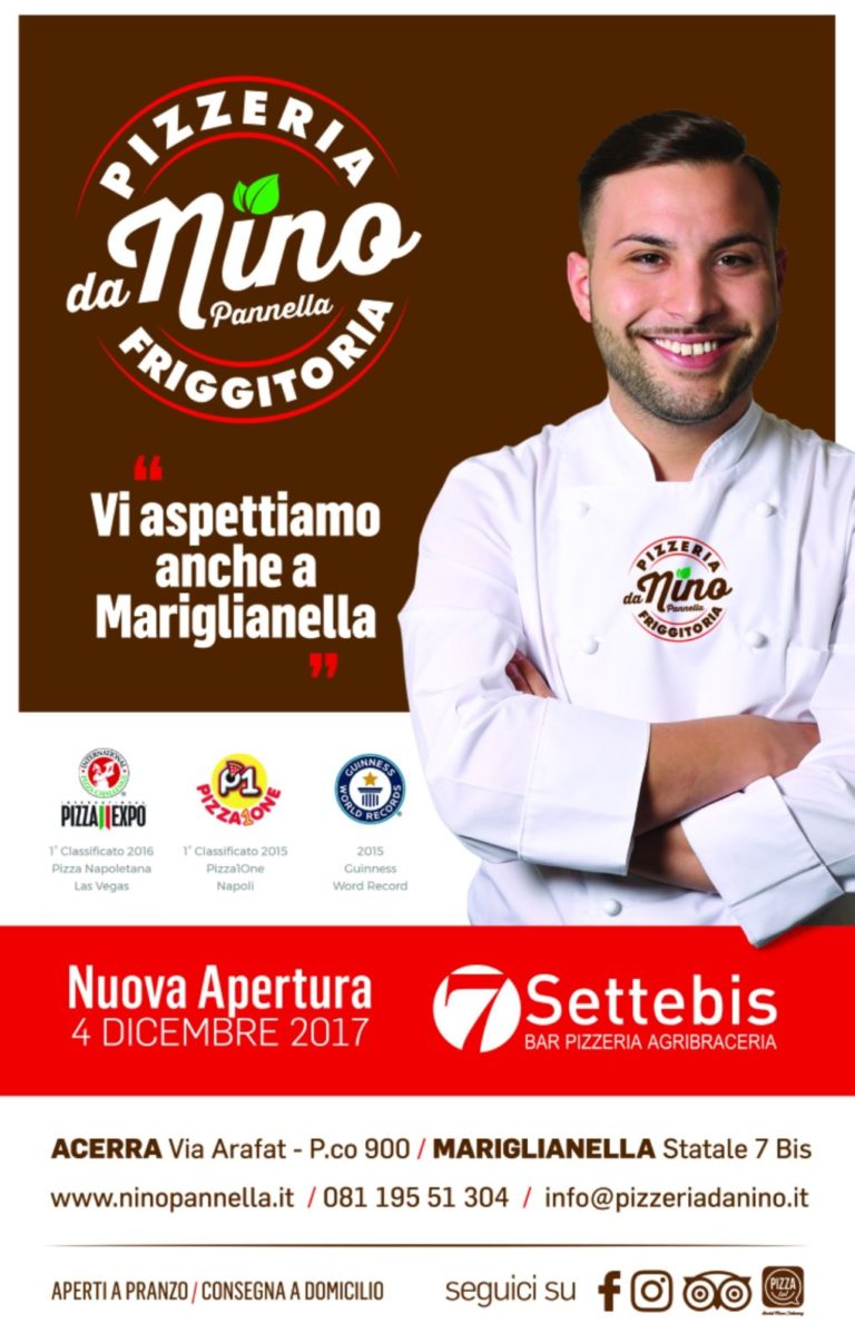 Inaugurazione pizzeria Nino Pannella a Mariglianella