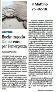 buche trappola Caivano Il Mattino 25 febb 2018