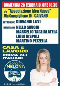 Incontro a Caivano di fratelli d'Italia 