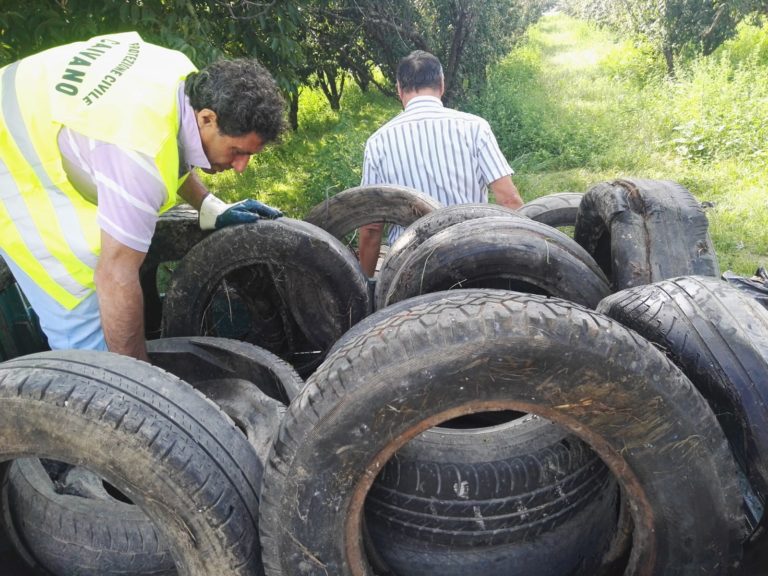 Recuperati pneumatici su Caivano e risparmiati nuovi roghi tossici