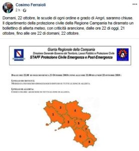 Allerta meteo Angri