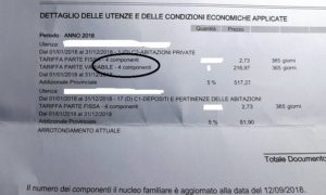 Tari per componenti famiglia