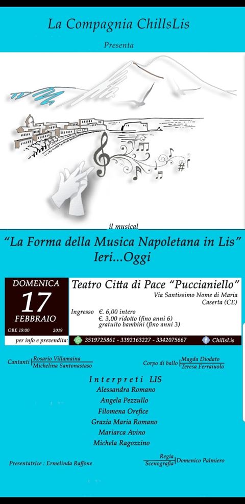 La forma della musica napoletana in Lis, lo spettacolo per i non vedenti