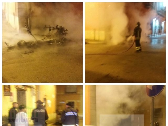 Minicar incendiata nel centro di Caserta da un ragazzo di Caivano