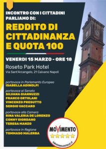  incontro reddito cittadinanza e quota 100