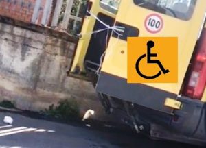 pedana disabili bloccata