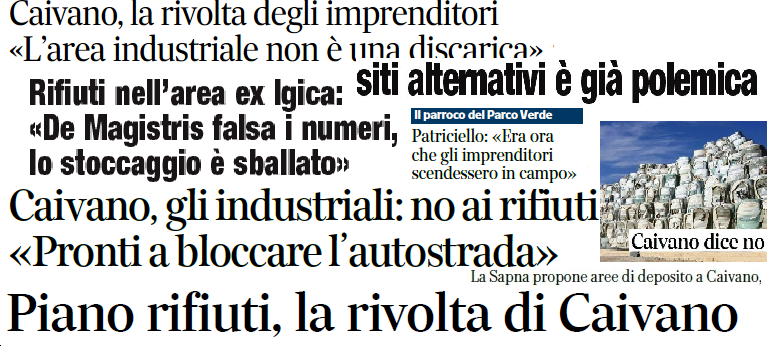 Ecoballe, Forza Italia e gli industriali non mollano la presa