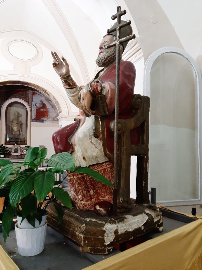 Progetto restauro per la statua di San Pietro nell’omonima parrocchia