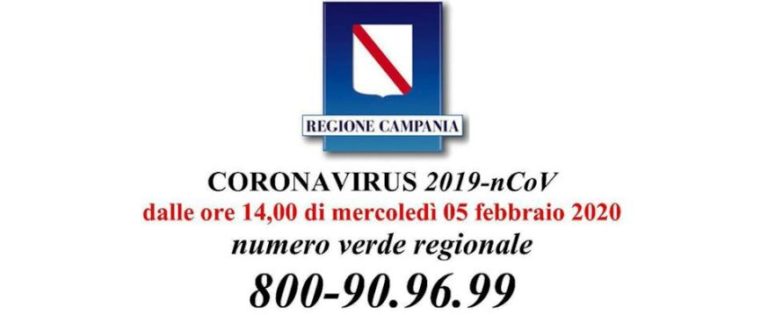 Coronavirus, da mercoledì numero verde attivo per informazioni