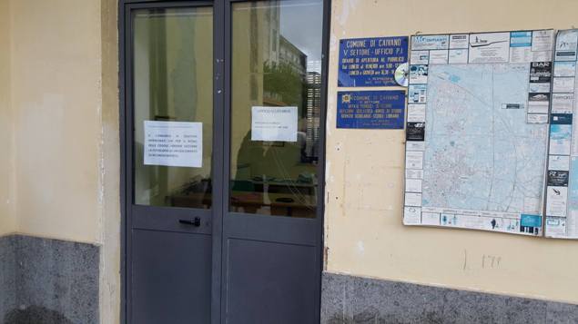 Caivano, uffici comunali chiusi al pubblico fino al 15 marzo