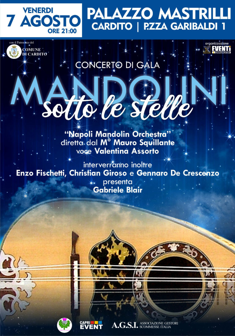 “Mandolini sotto le stelle”, il concerto di gala a Cardito