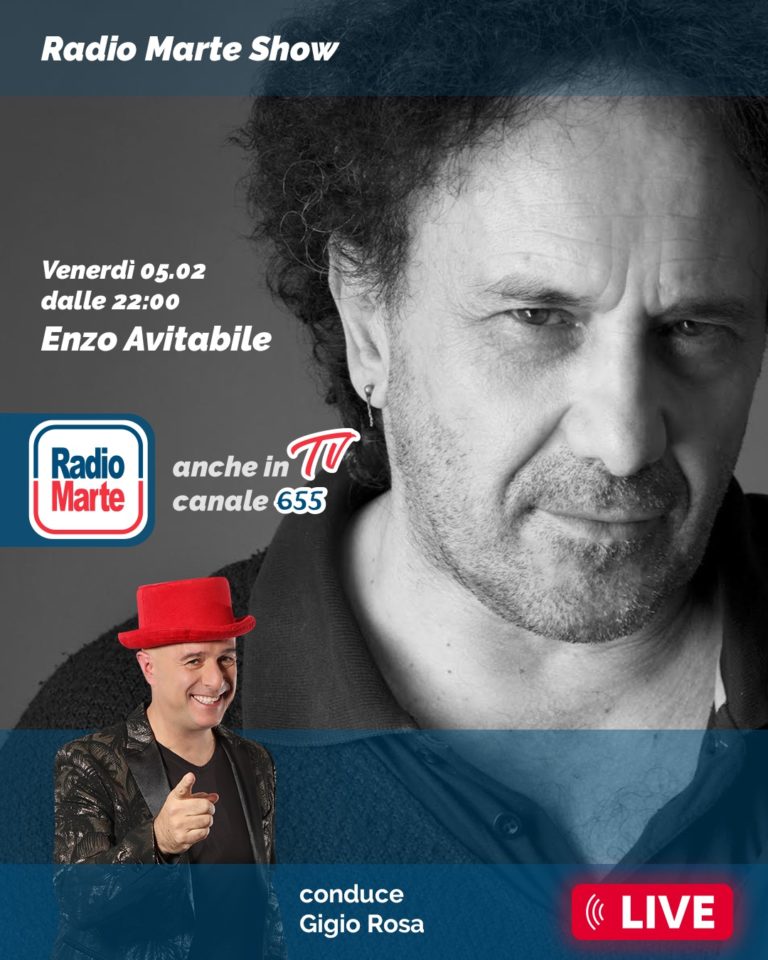 Enzo Avitabile al Radio Marte Show 
