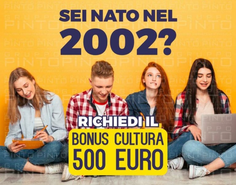 Bonus Cultura 18 anni per i nati nel 2002 di 500 Euro