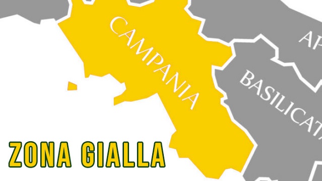 La Campania torna zona Gialla