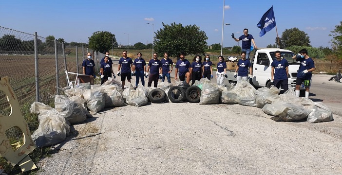Evento Plastic Free Caivano, raccolti 60 sacchi di rifiuti