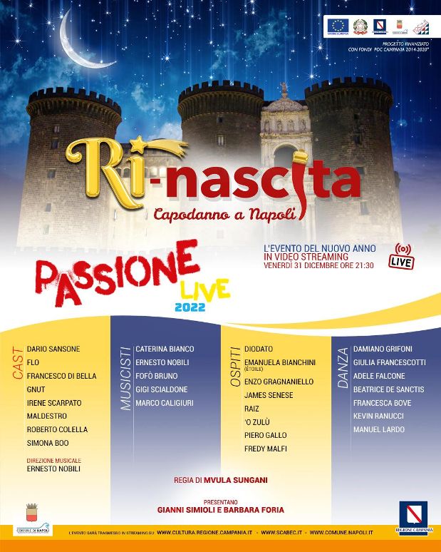 L’EVENTO. Capodanno, “Passione Live” dal Maschio Angioino:  conferenza di presentazione il 29 dicembre alle 9.45