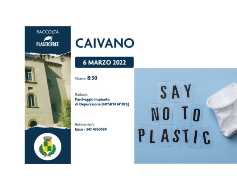 Plastic Free a Caivano, domenica 6 marzo nuovo appuntamento