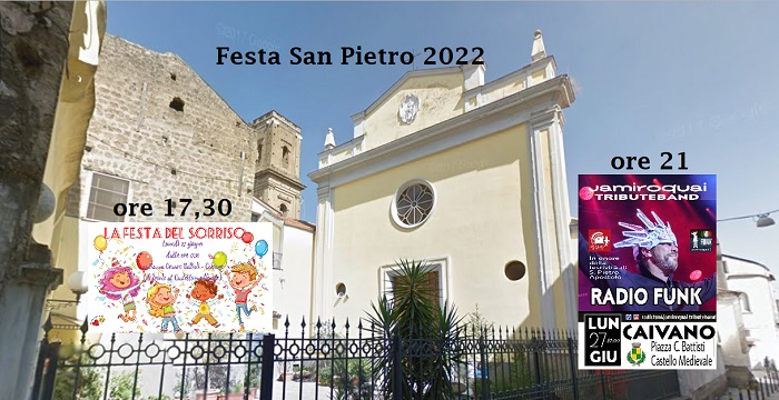 San Pietro 2022, pomeriggio dedicato ai bambini, alle 21 concerto in piazza