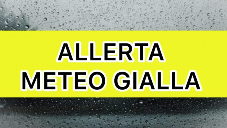 Maltempo Campania: allerta gialla, da oggi alle 18.00, fino a domani