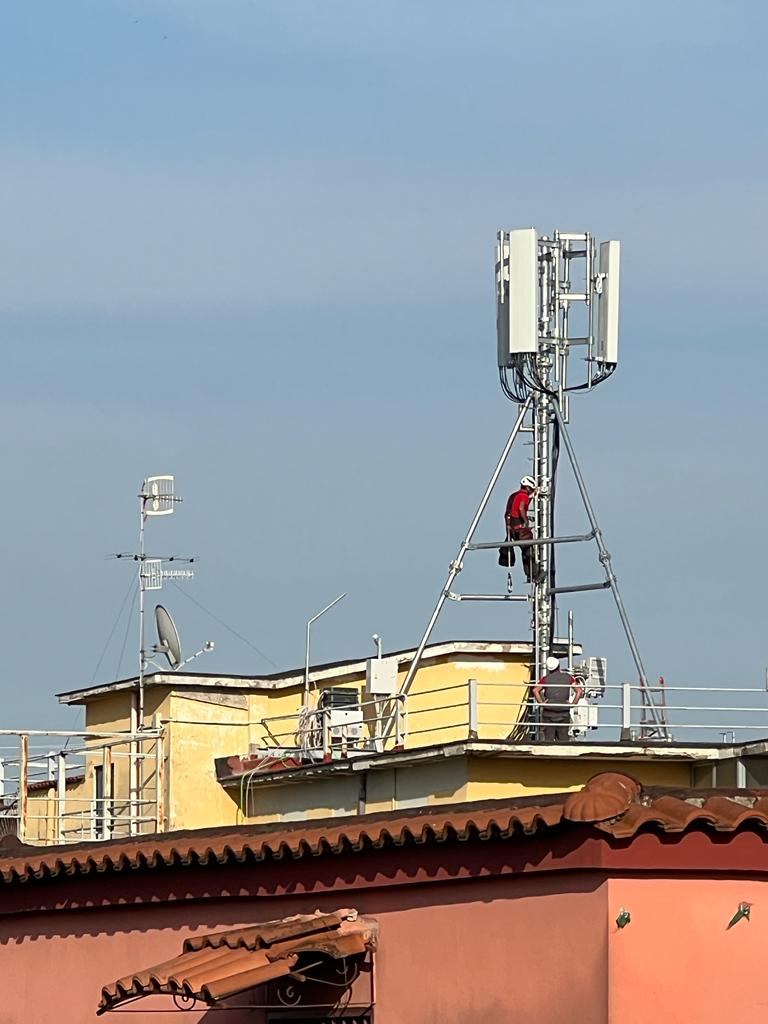 Aggiornamento installazione dell’impianto antenna 5G in via Rosselli