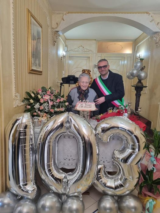 Crispano in festa per i 103 anni di nonna “Papiluccia”