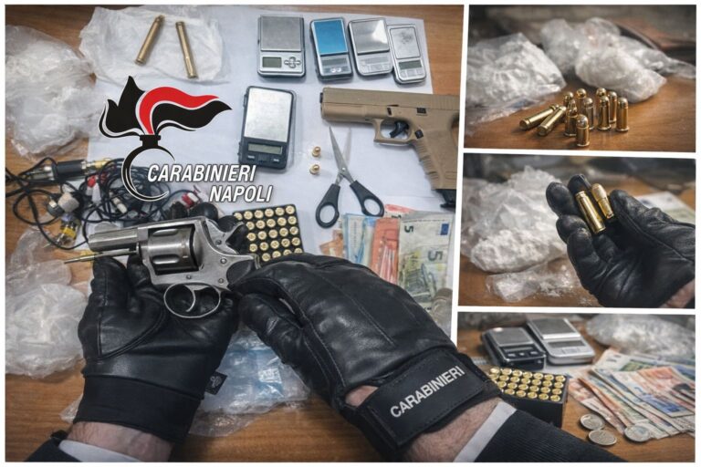 Blitz dei carabinieri a Caivano, scoperte armi fantasma e droga. Arrestato 35enne
