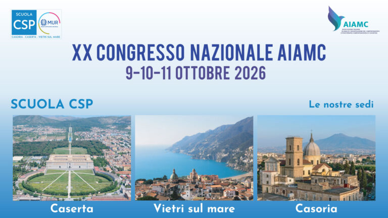 IL MEETING. Caserta, al via il XX Congresso Nazionale di Psicoterapia Comportamentale: organizzato dalla CSP si terrà a San Leucio, presso il Complesso Monumentale di Belvedere